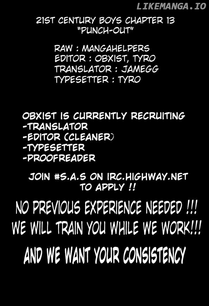 Read 21st Century Boys ENGLISH Manga Online