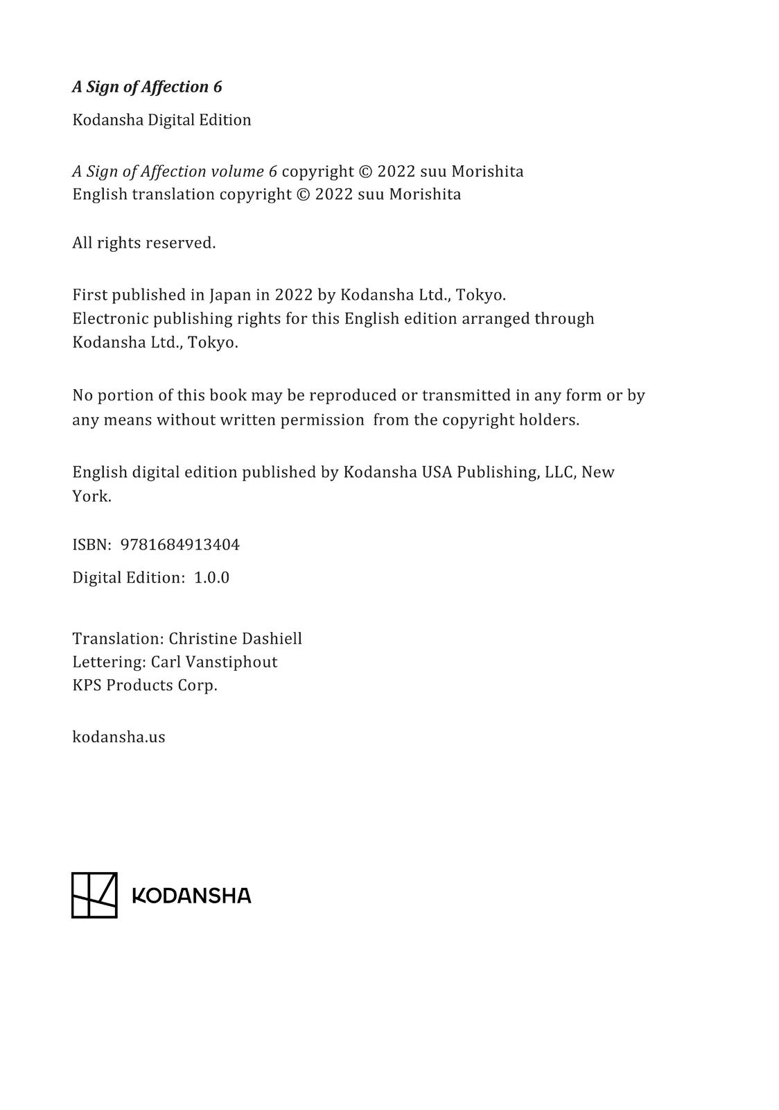 Read A Sign of Affection ENGLISH Manga Online