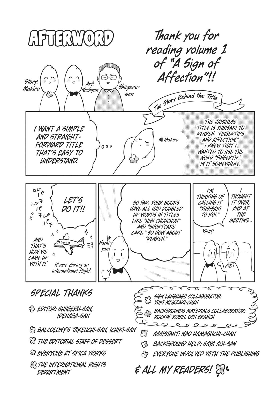 Read A Sign of Affection ENGLISH Manga Online
