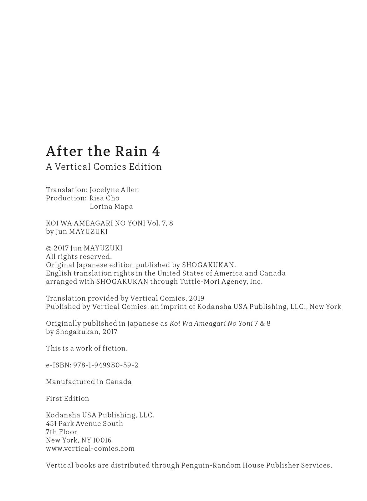 Read After the Rain ENGLISH Manga Online
