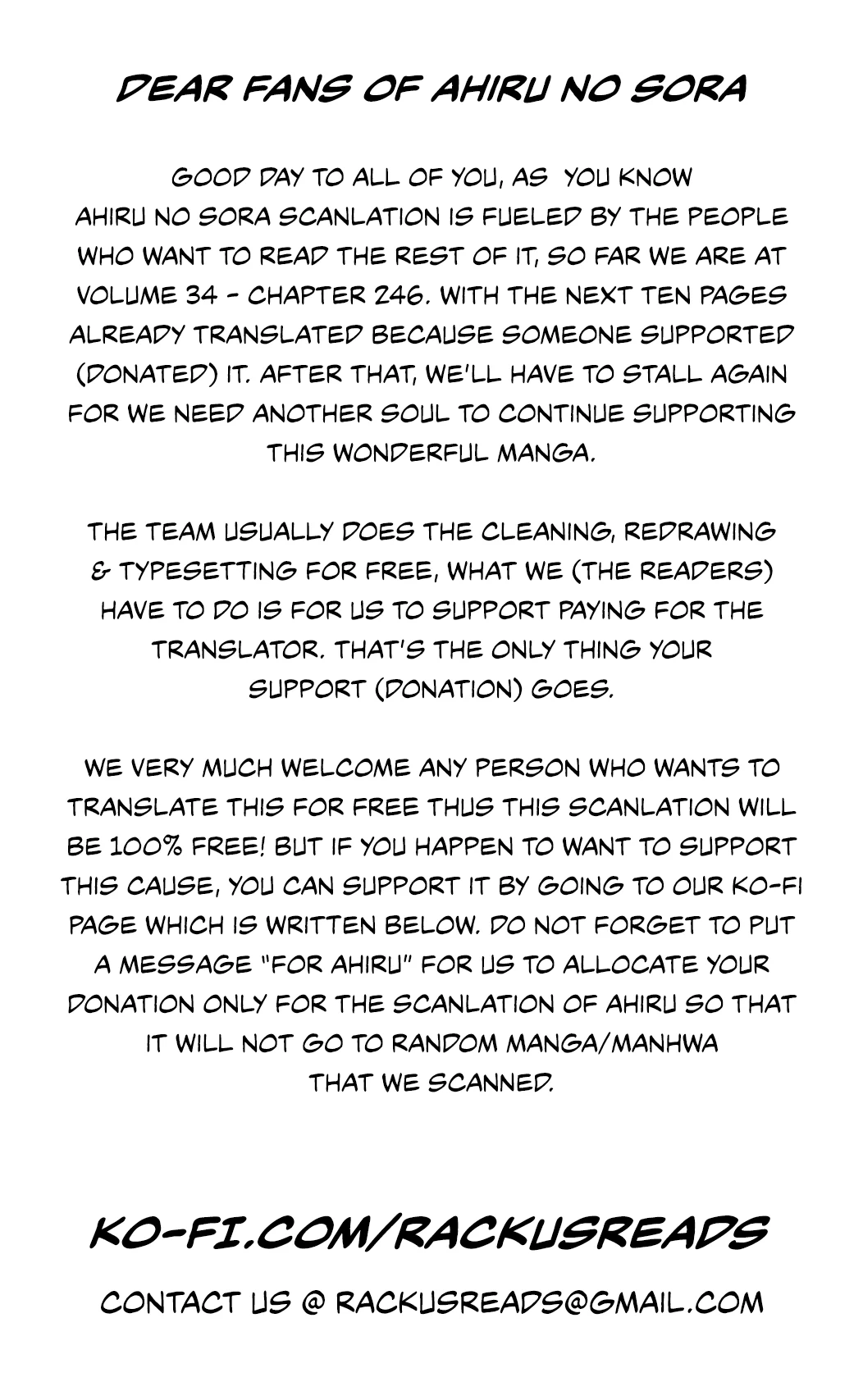 Read Ahiru no Sora ENGLISH Manga Online