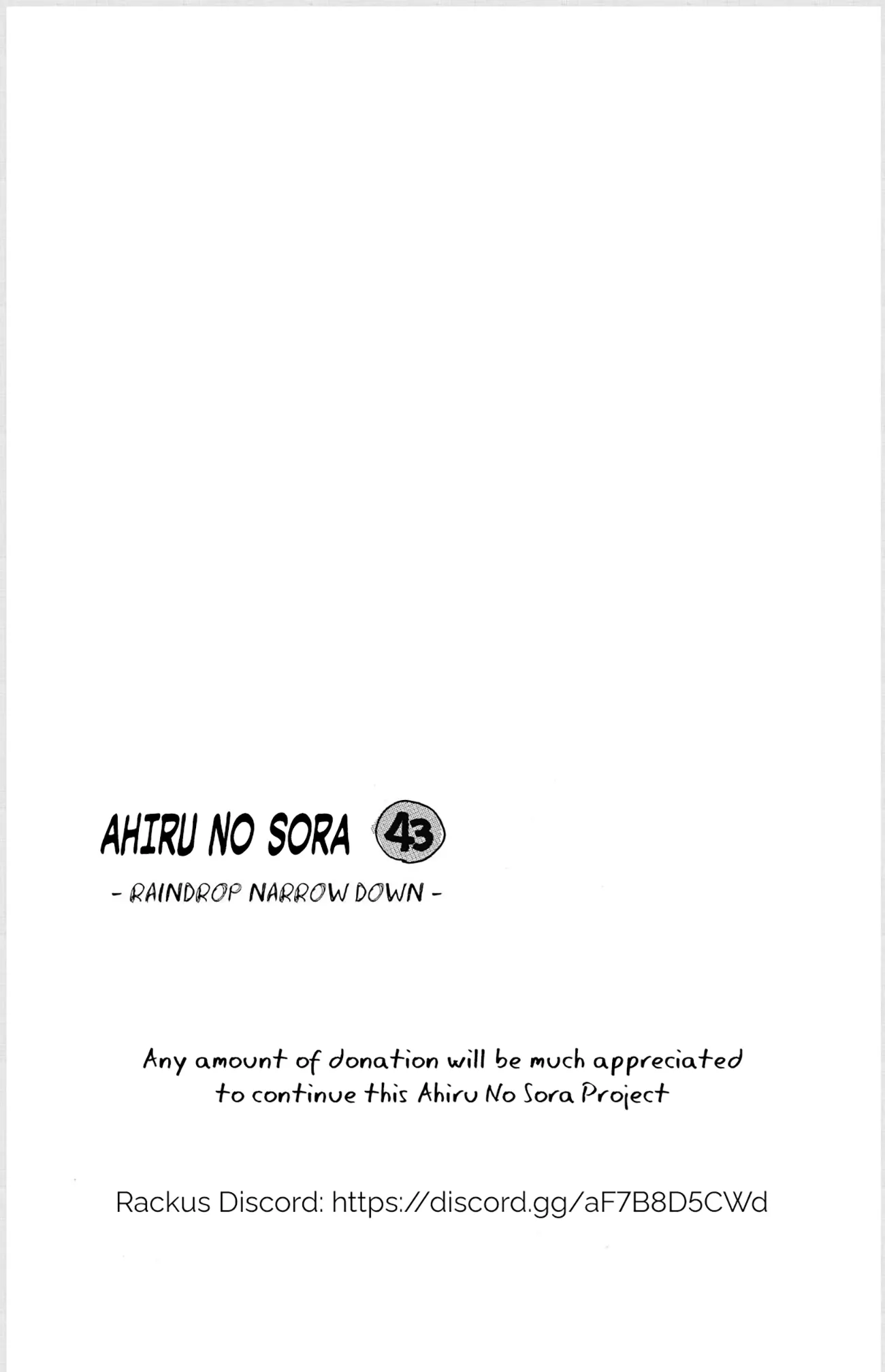 Read Ahiru no Sora ENGLISH Manga Online
