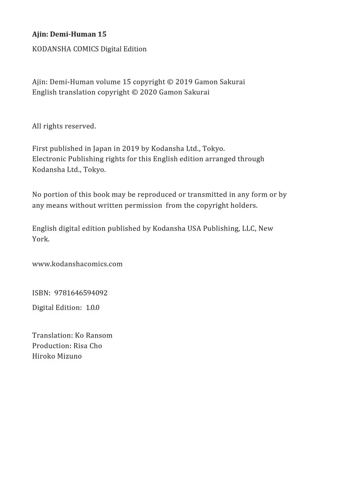 Read Ajin_ Demi-Human ENGLISH Manga Online