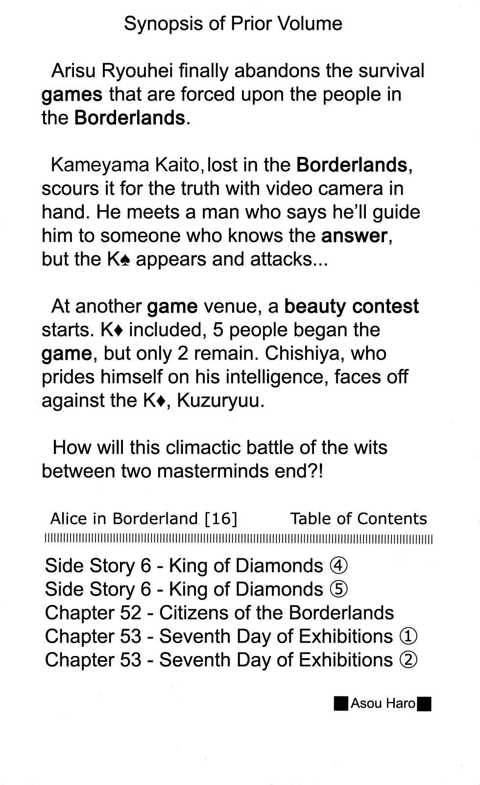 Read Alice in Borderland ENGLISH Manga Online