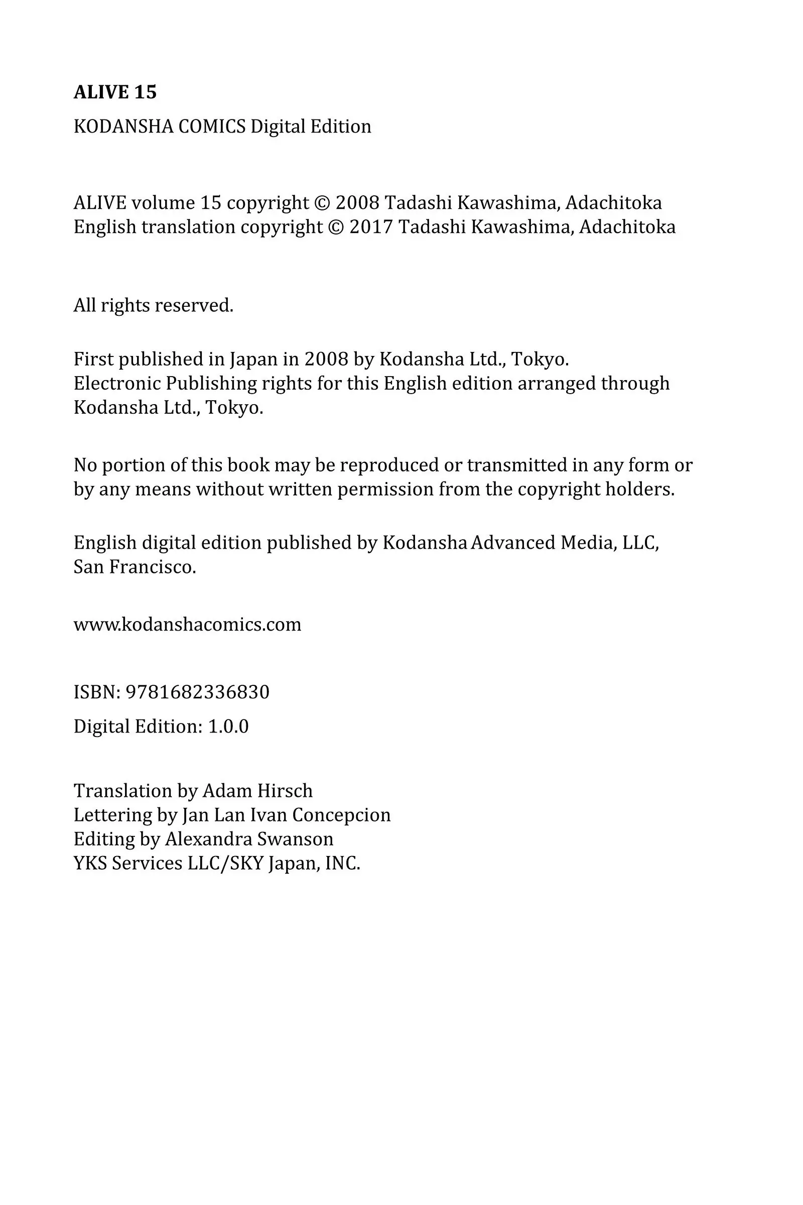 Read Alive_ The Final Evolution ENGLISH Manga Online