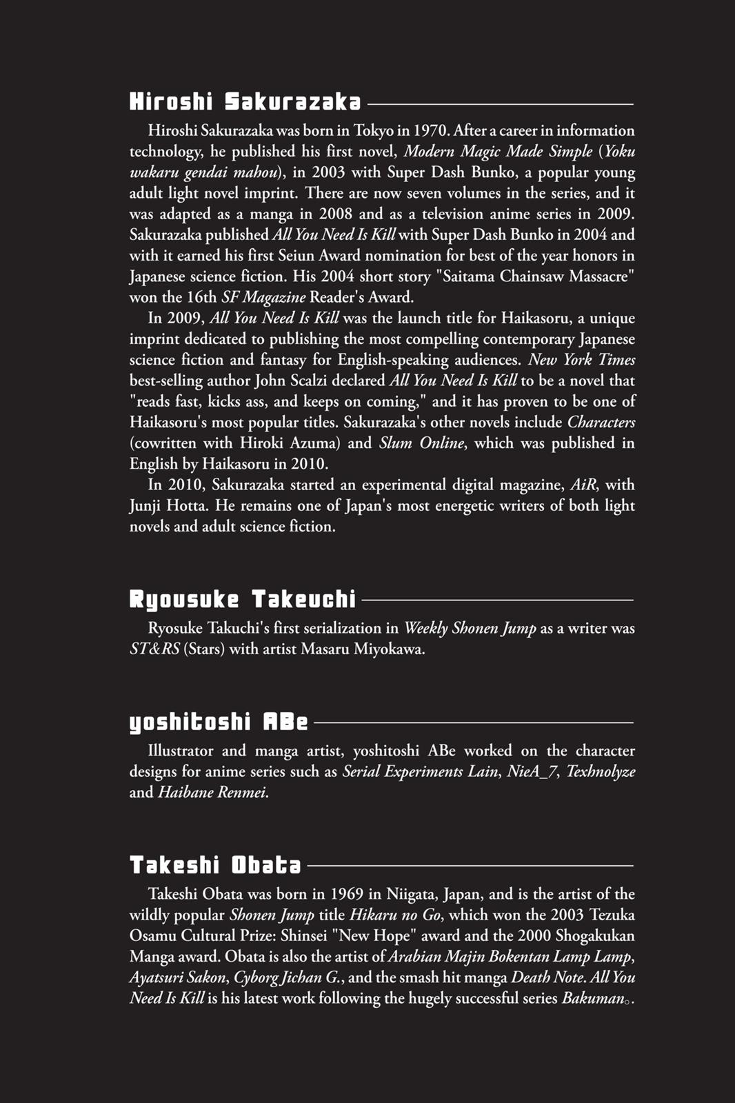 Read All You Need Is Kill ENGLISH Manga Online