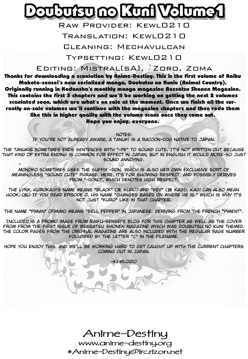 Read Animal Land ENGLISH Manga Online