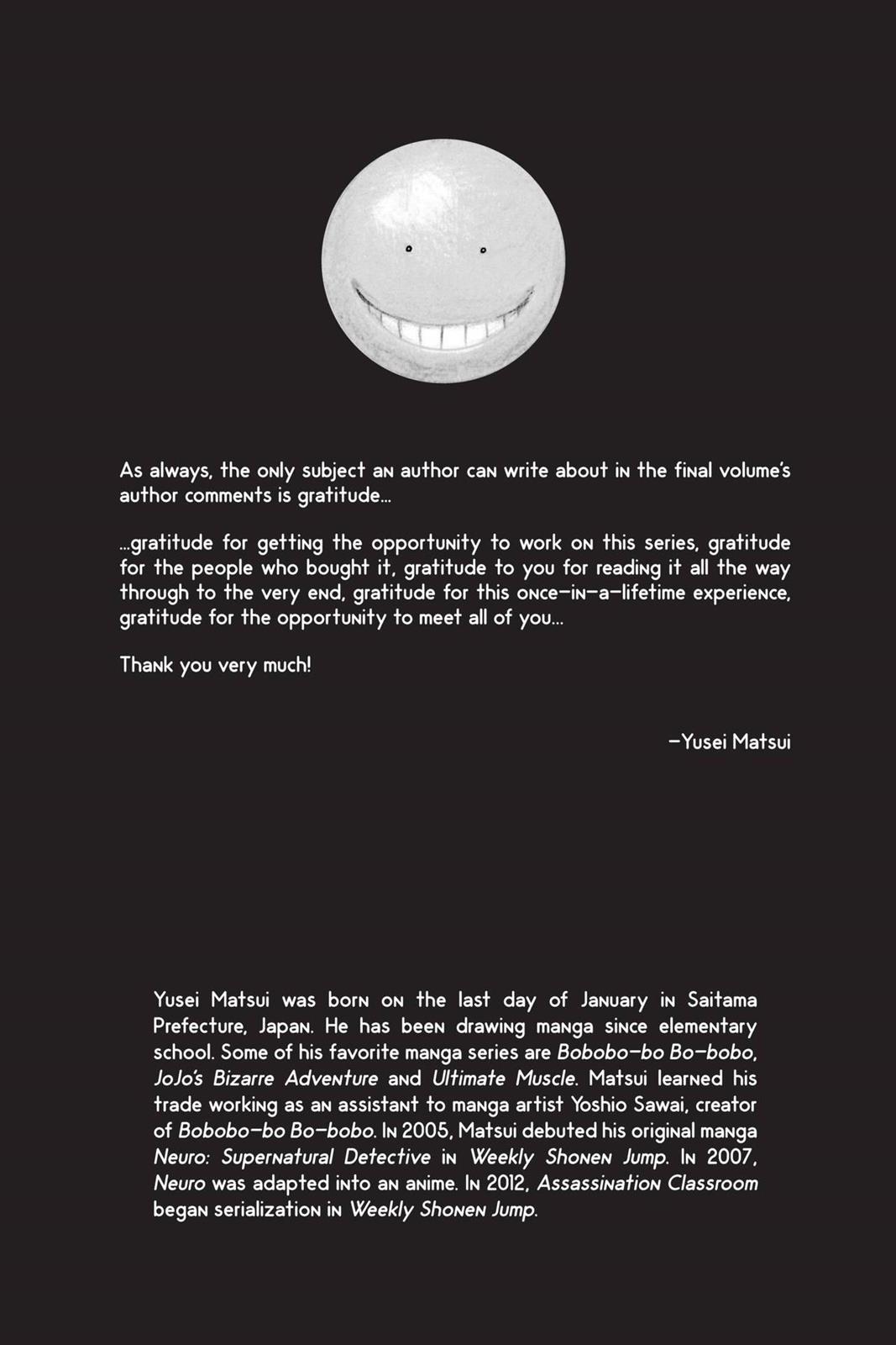 Read Assassination Classroom ENGLISH Manga Online