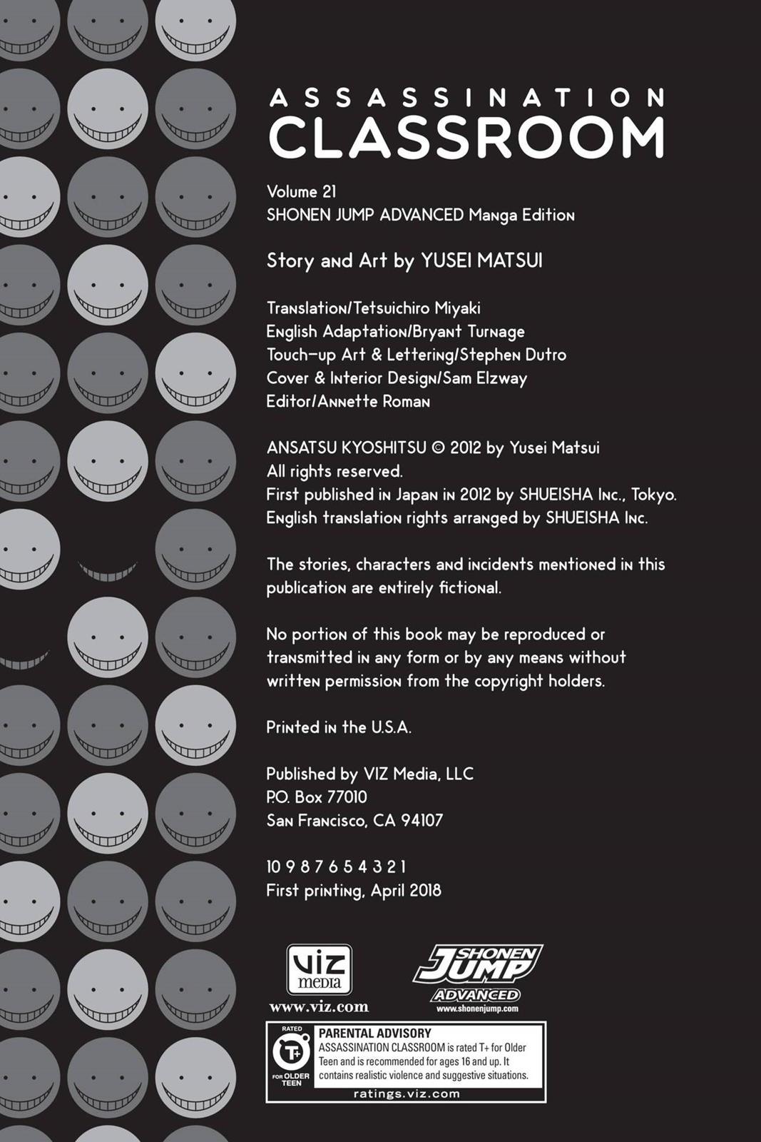 Read Assassination Classroom ENGLISH Manga Online