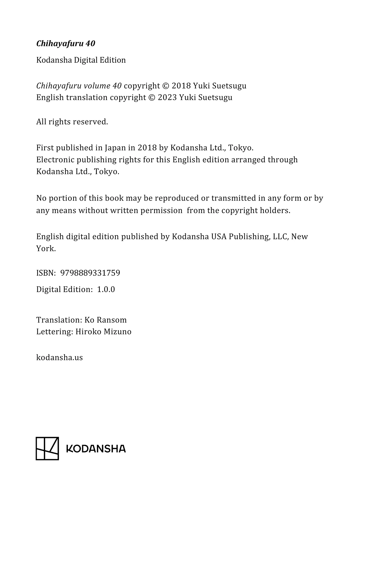 Read Chihayafuru ENGLISH Manga Online