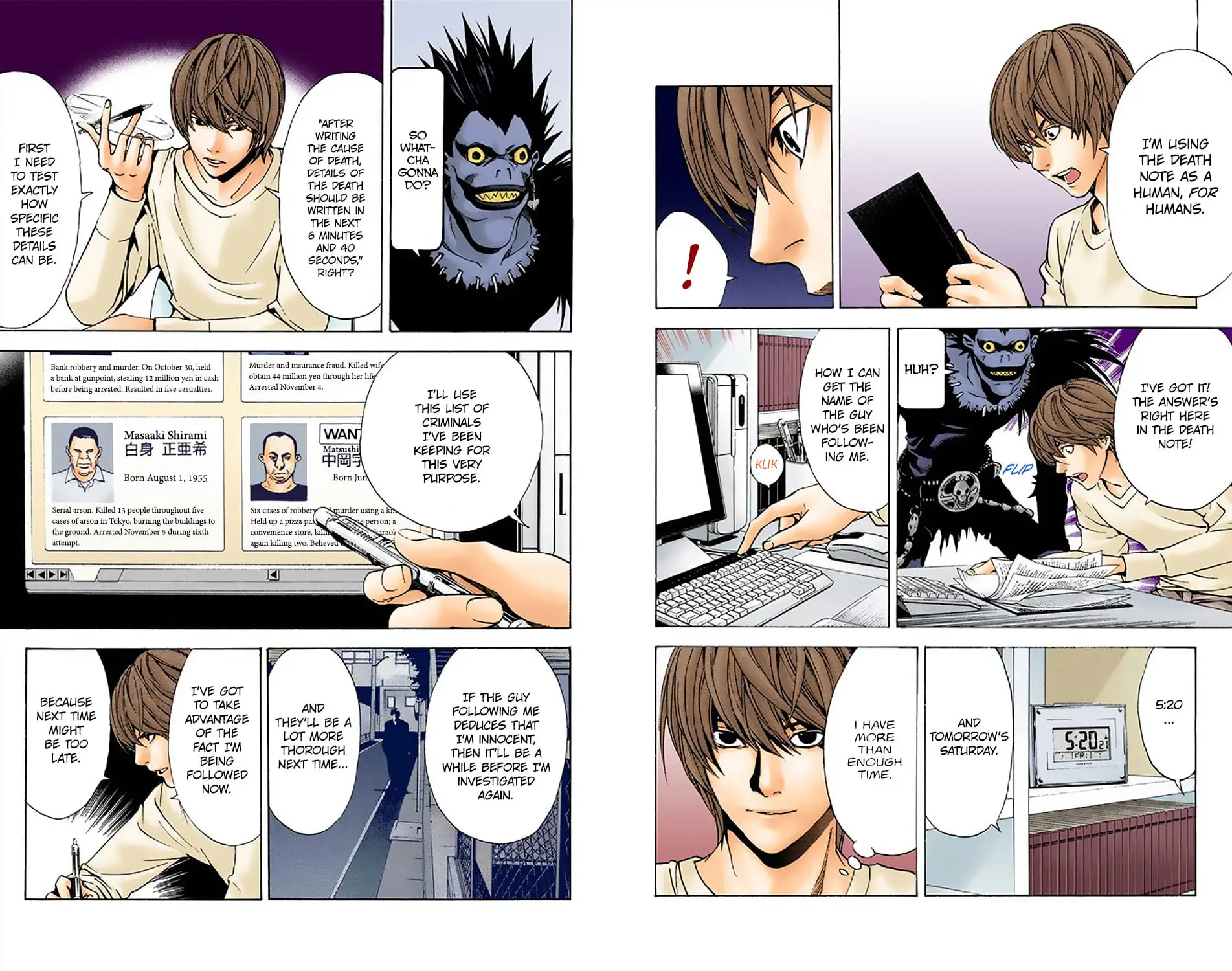 Read Death Note (Official Colored) ENGLISH Manga Online