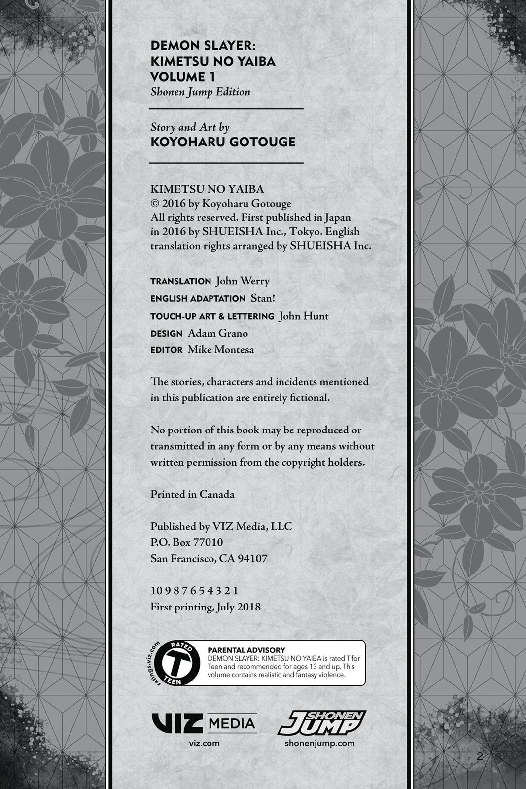 Read Demon Slayer Kimetsu no Yaiba ENGLISH Manga Online