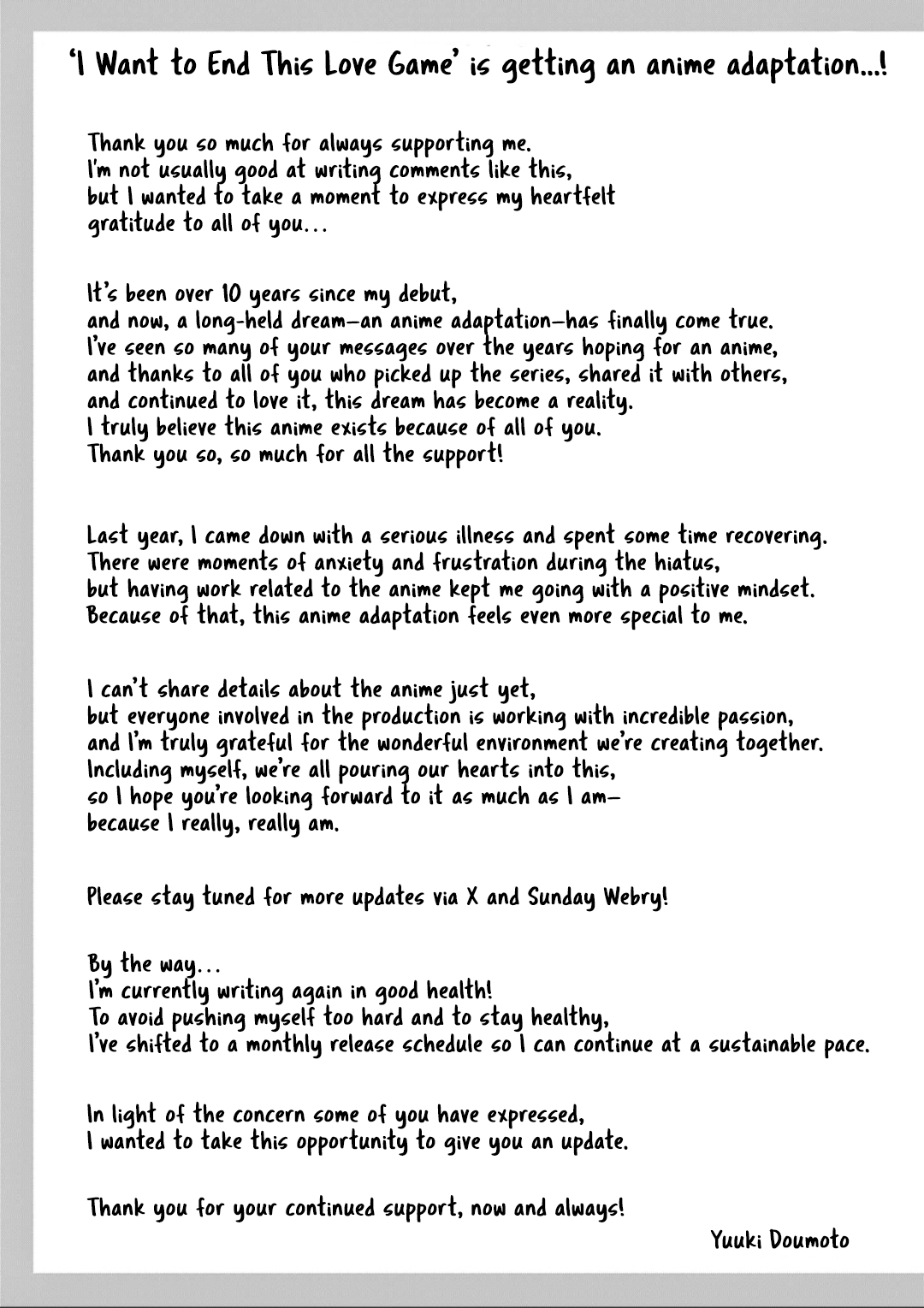 Read I Want to End This Love Game ENGLISH Manga Online