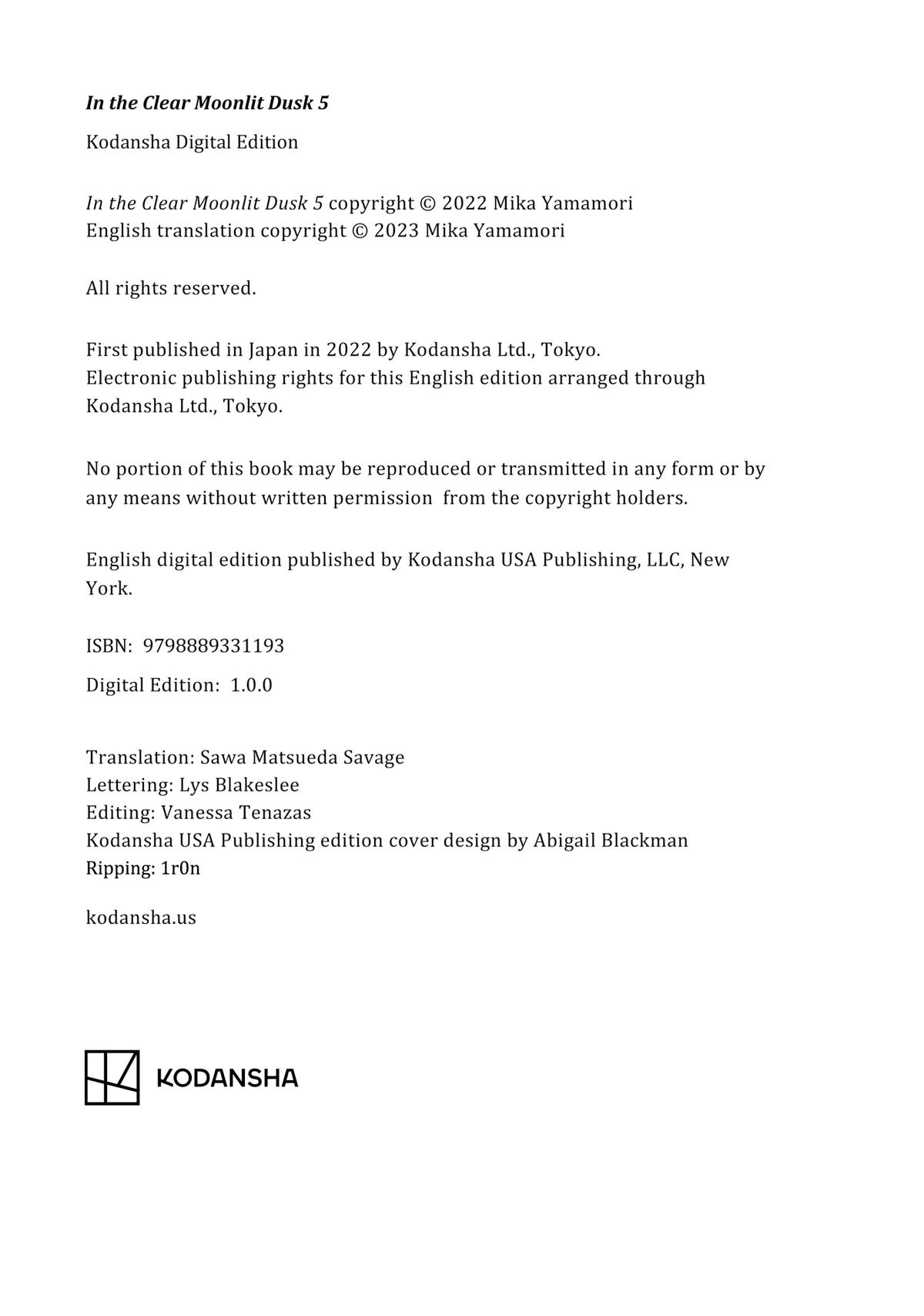 Read In the Clear Moonlit Dusk ENGLISH Manga Online