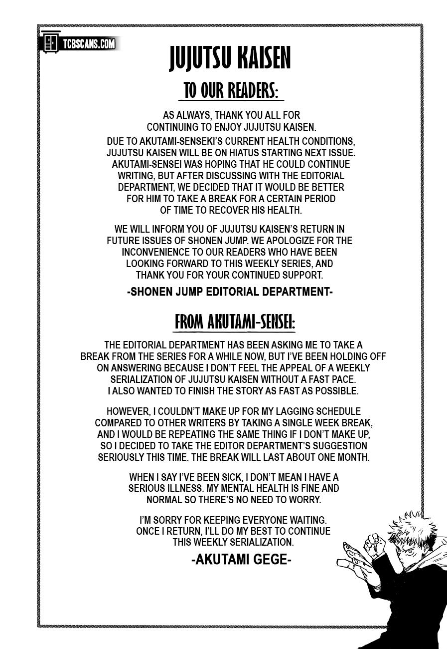 Read Jujutsu Kaisen ENGLISH Manga Online