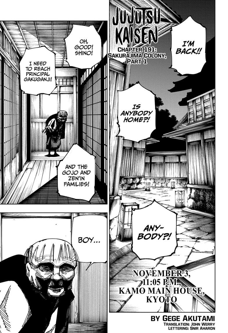 Read Jujutsu Kaisen ENGLISH Manga Online