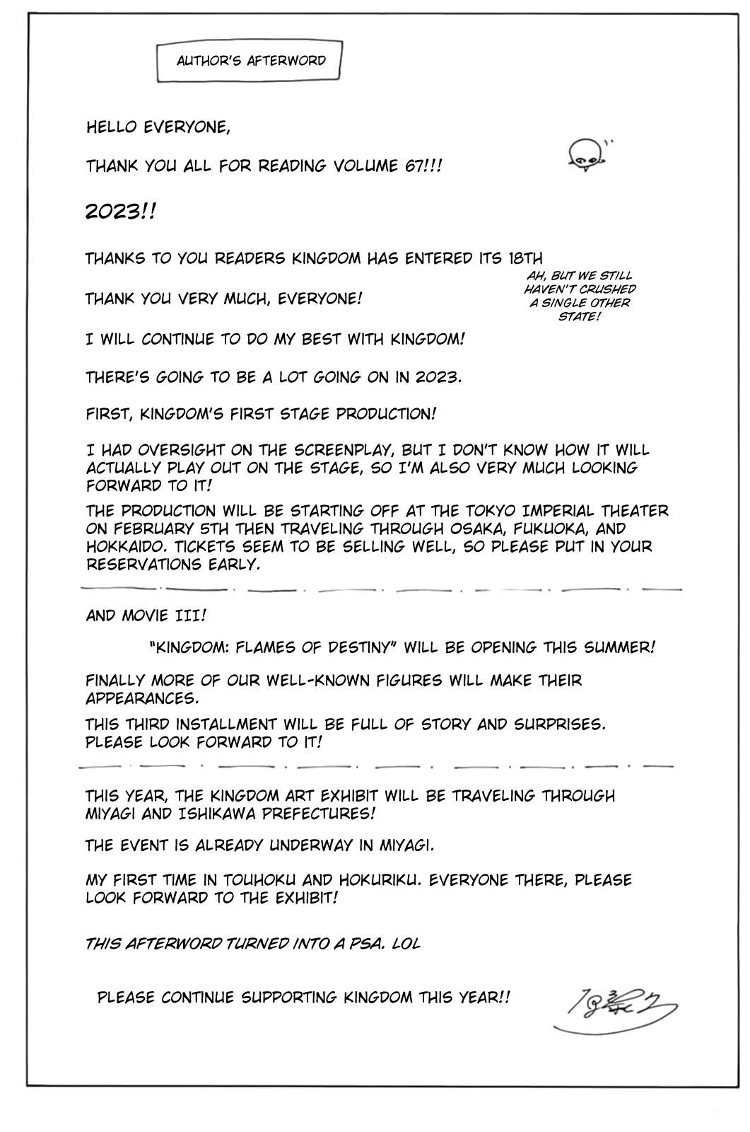 Read Kingdom ENGLISH Manga Online