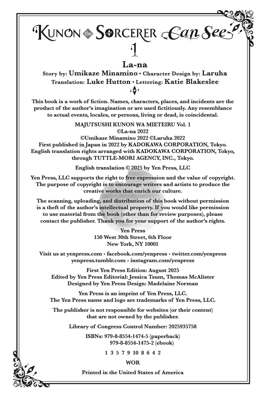 Read Kunon the Sorcerer Can See ENGLISH Manga Online