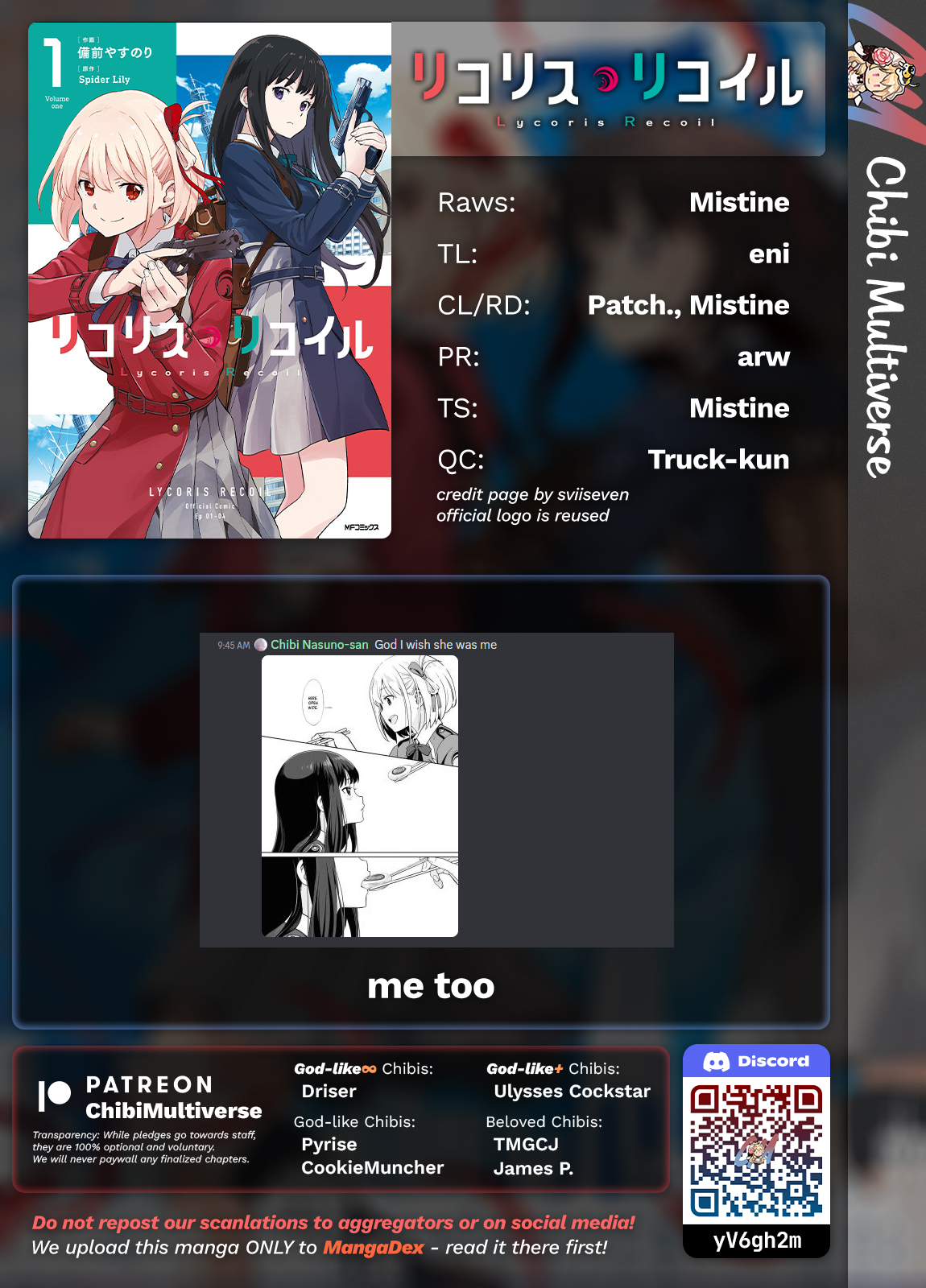 Read Lycoris Recoil ENGLISH Manga Online