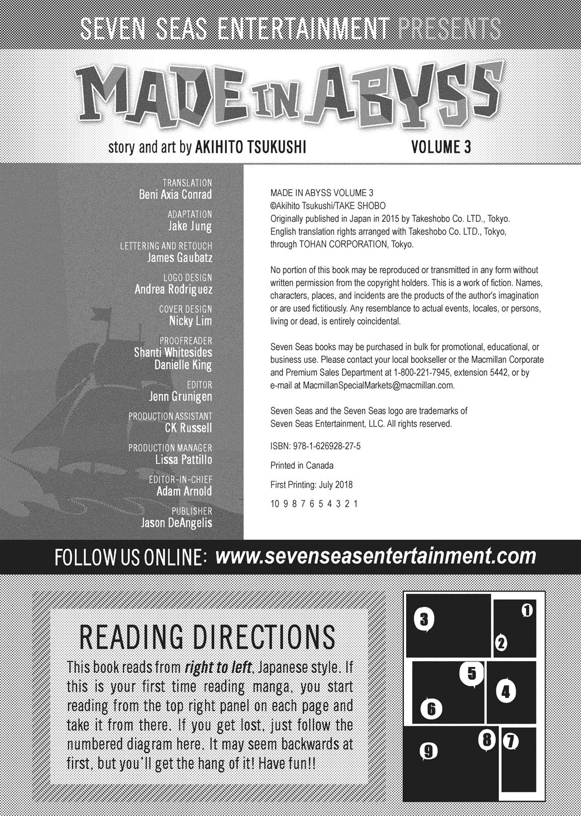 Read Made in Abyss ENGLISH Manga Online