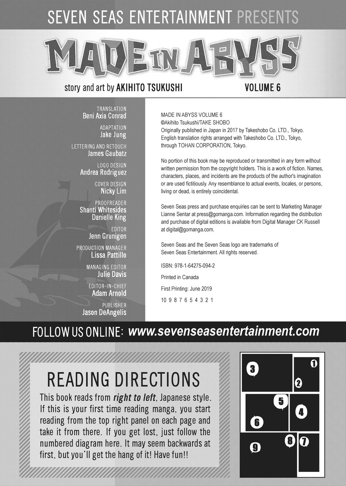 Read Made in Abyss ENGLISH Manga Online