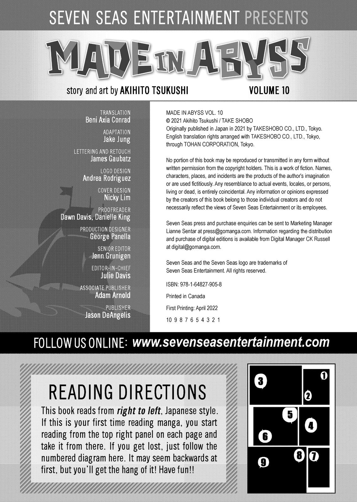 Read Made in Abyss ENGLISH Manga Online