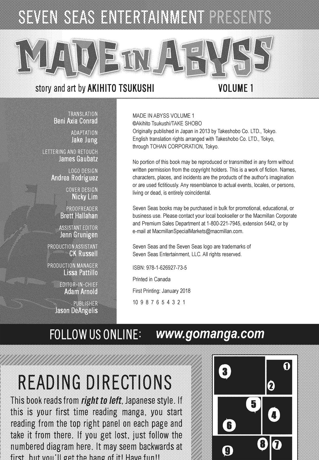 Read Made in Abyss ENGLISH Manga Online