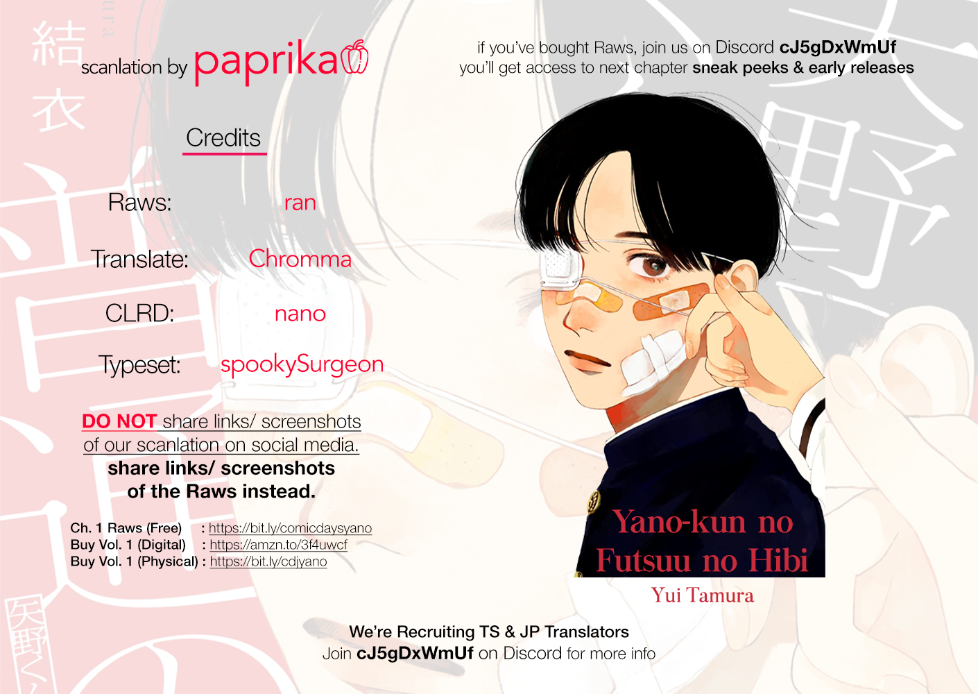 Read Mr. Yano's Ordinary Days ENGLISH Manga Online