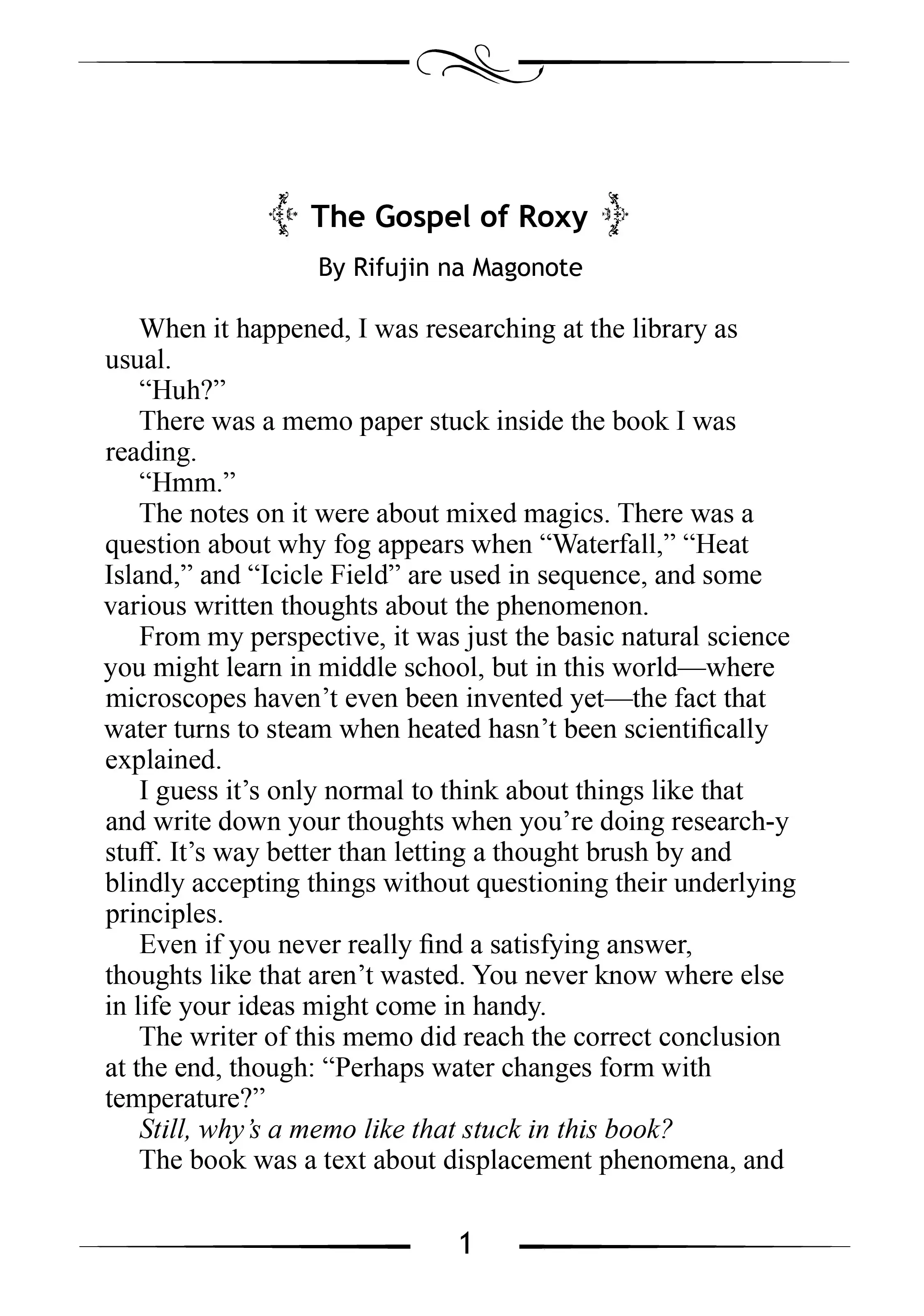 Read Mushoku Tensei_ Jobless Reincarnation ENGLISH Manga Online