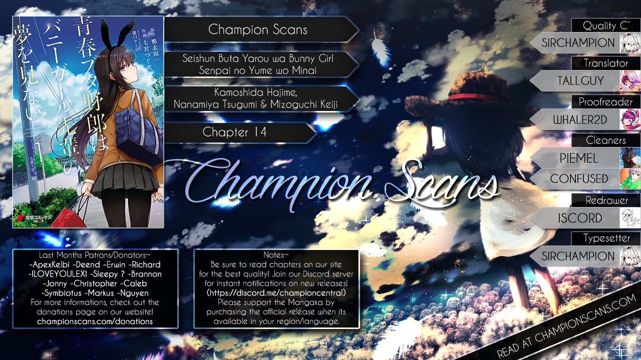 Read Rascal Does Not Dream of Bunny Girl Senpai ENGLISH Manga Online