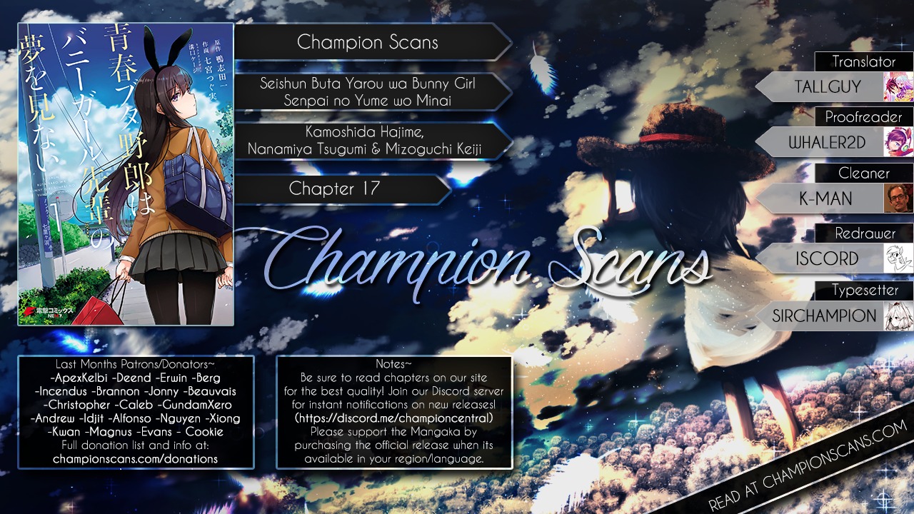 Read Rascal Does Not Dream of Bunny Girl Senpai ENGLISH Manga Online