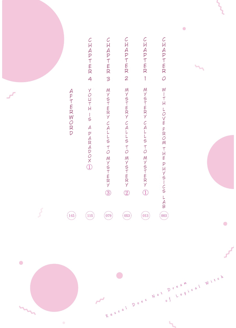 Read Rascal Does Not Dream of Logical Witch ENGLISH Manga Online