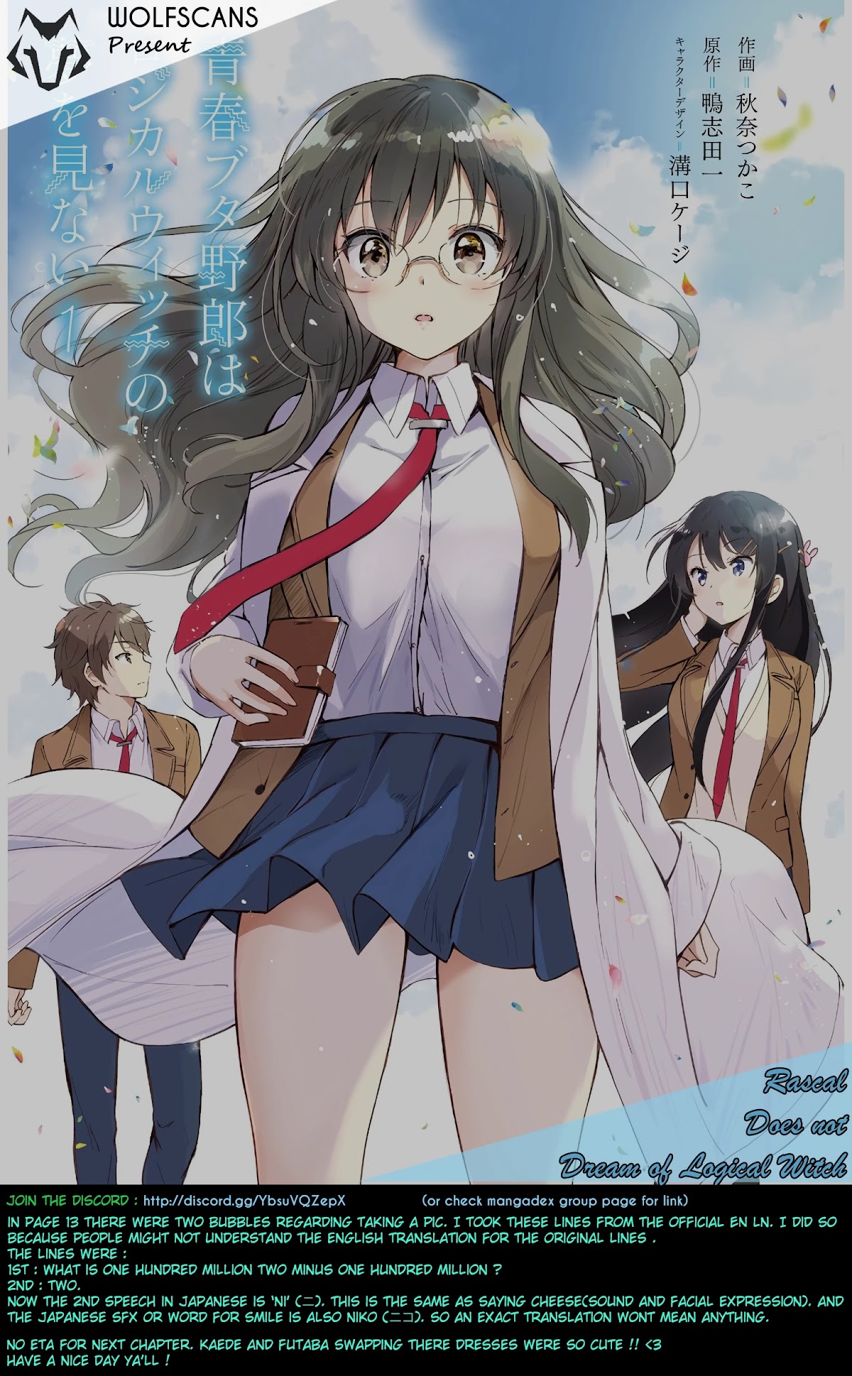 Read Rascal Does Not Dream of Logical Witch ENGLISH Manga Online