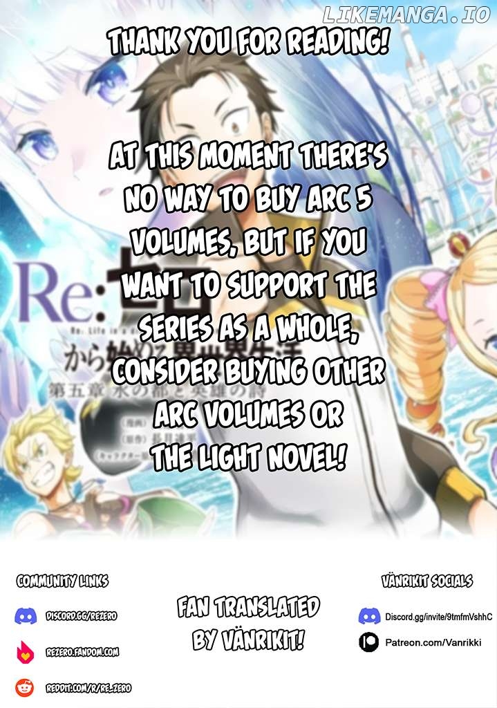 Read Re_Zero kara Hajimeru Isekai Seikatsu - Daigoshou - Mizu no Miyako to Eiyuu no Uta ENGLISH Manga Online