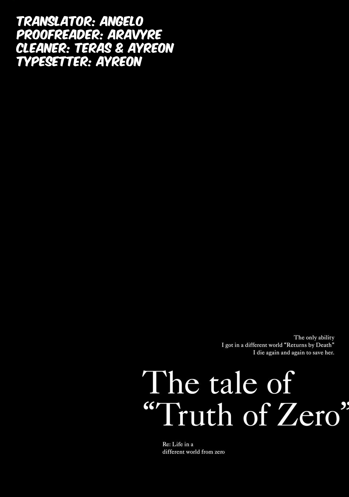 Read Re_Zero kara Hajimeru Isekai Seikatsu - Daisanshou - Truth of Zero ENGLISH Manga Online