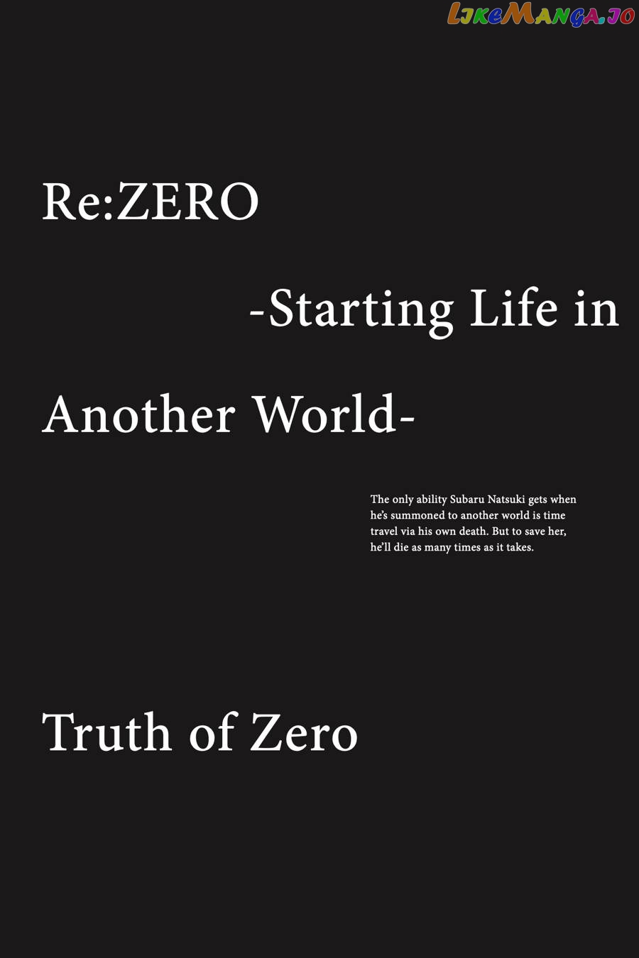 Read Re_Zero kara Hajimeru Isekai Seikatsu - Daisanshou - Truth of Zero ENGLISH Manga Online