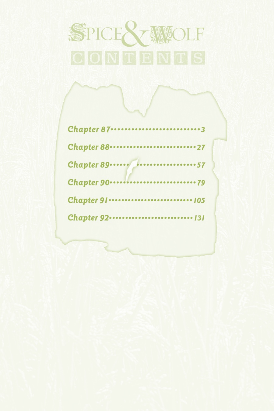 Read Spice and Wolf ENGLISH Manga Online