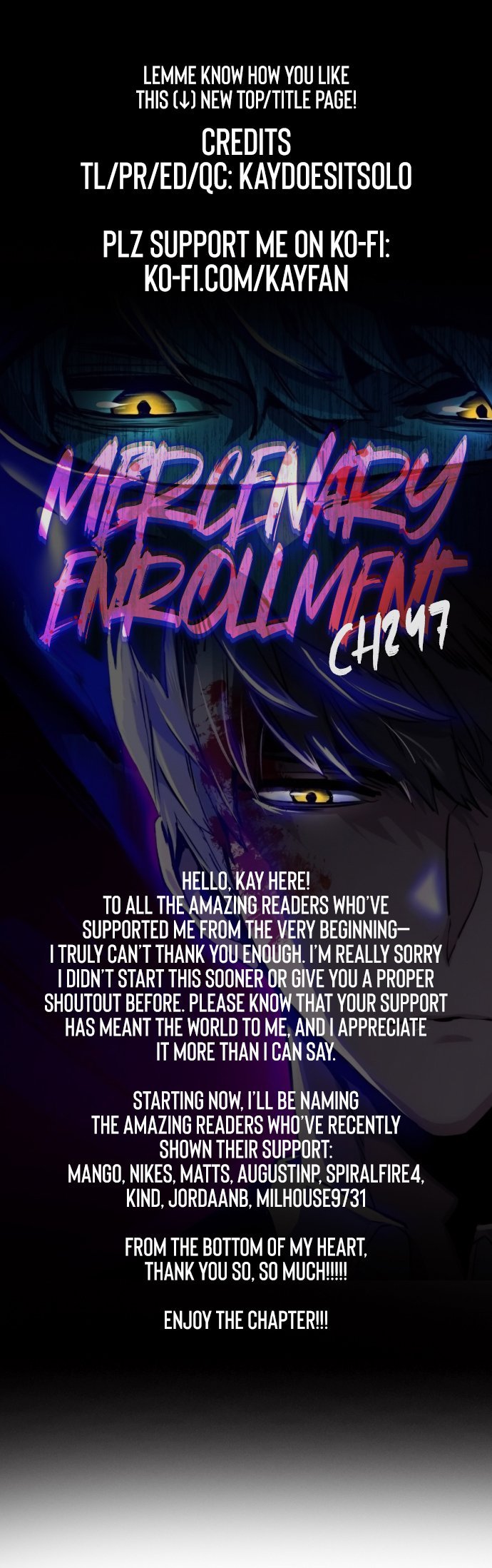 Read Teenage Mercenary ENGLISH Manga Online