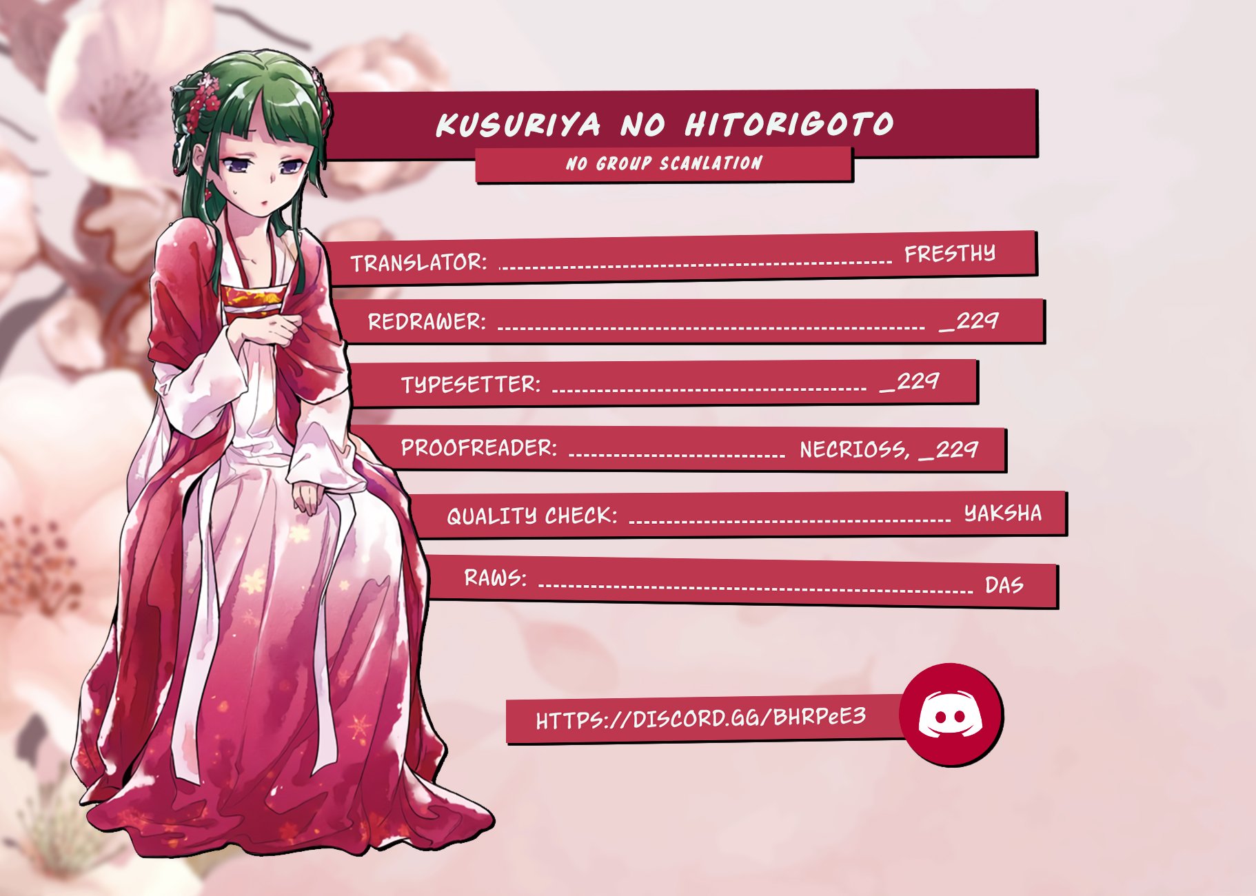 Read The Apothecary Diaries ENGLISH Manga Online