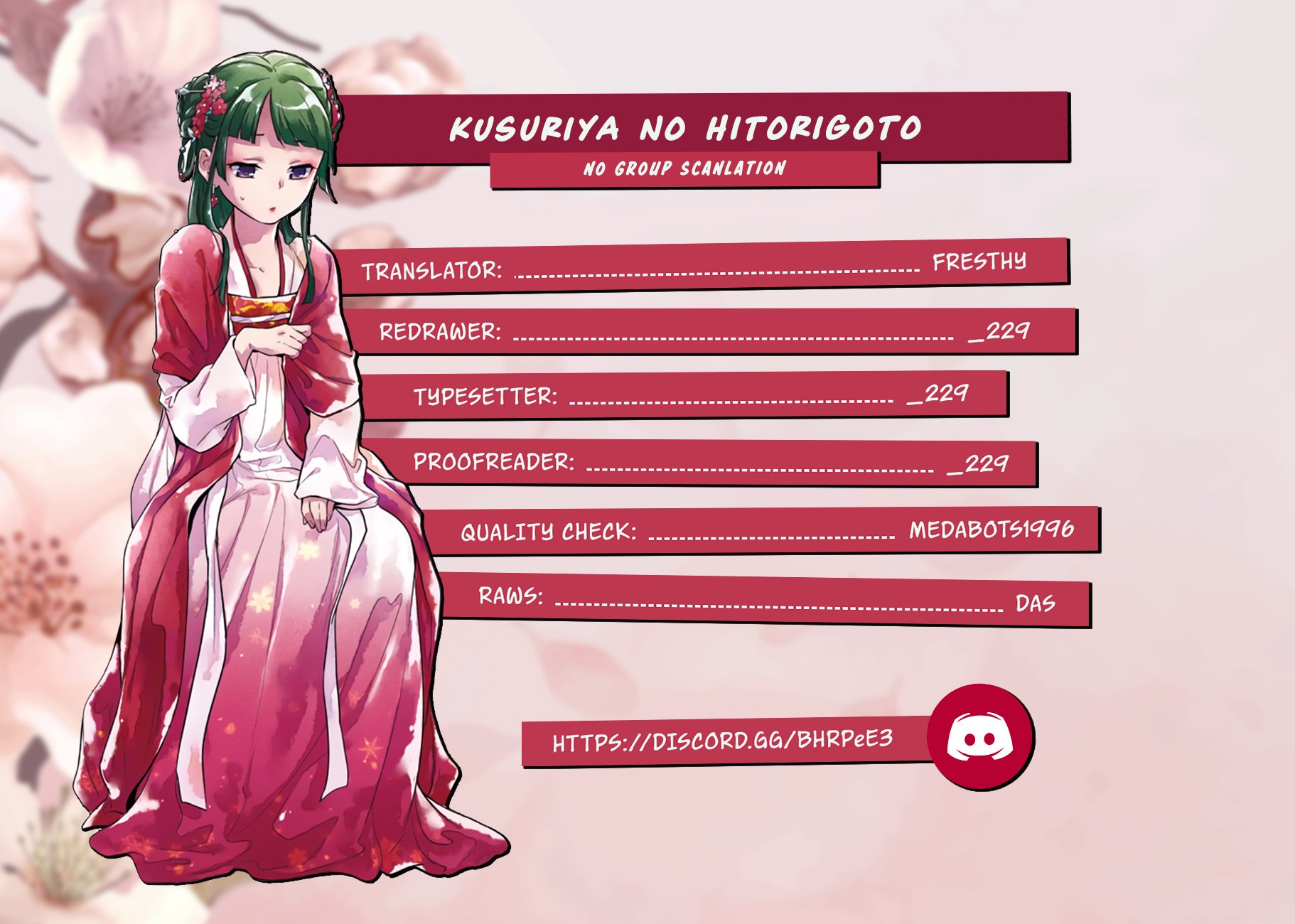 Read The Apothecary Diaries ENGLISH Manga Online