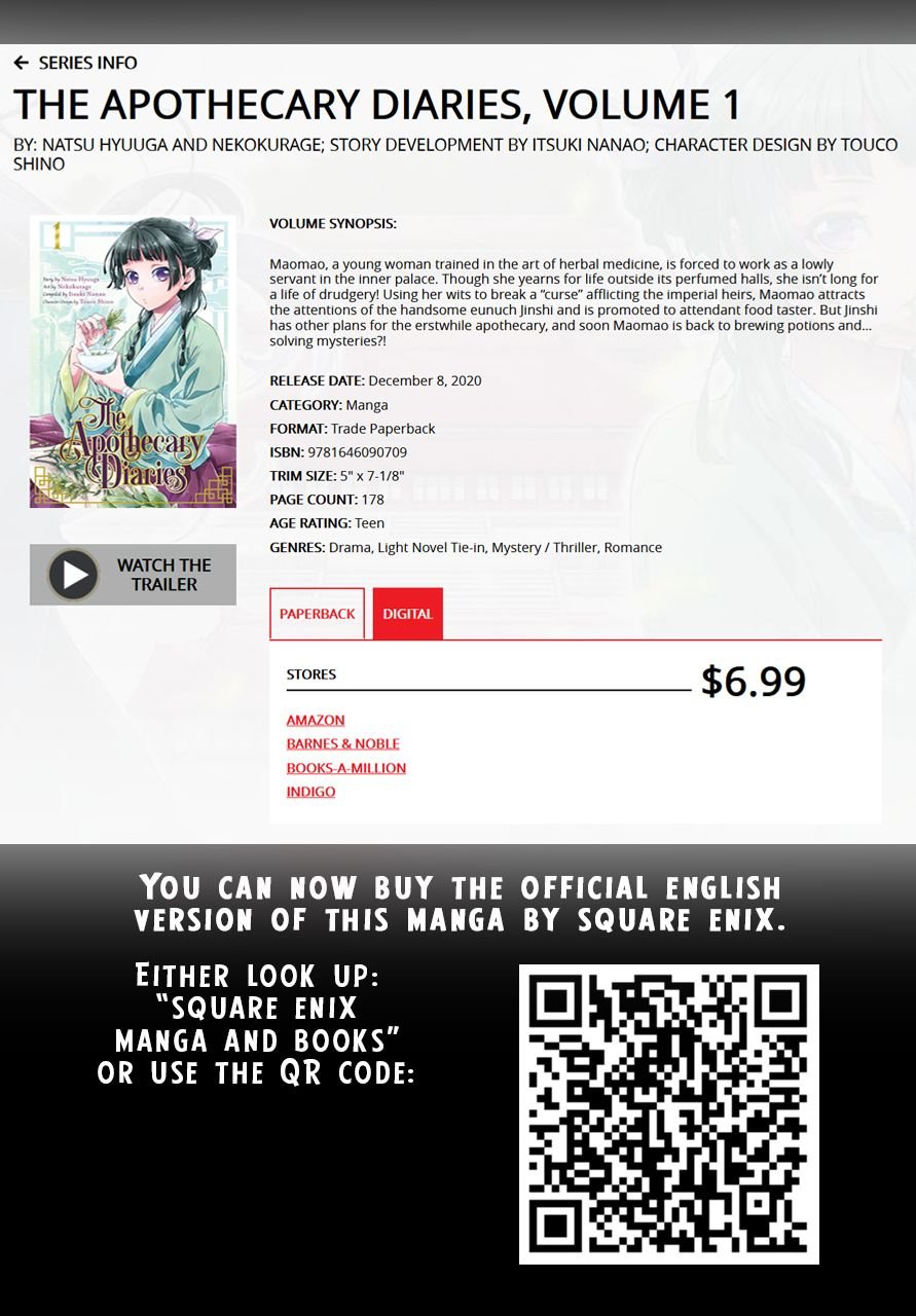 Read The Apothecary Diaries ENGLISH Manga Online