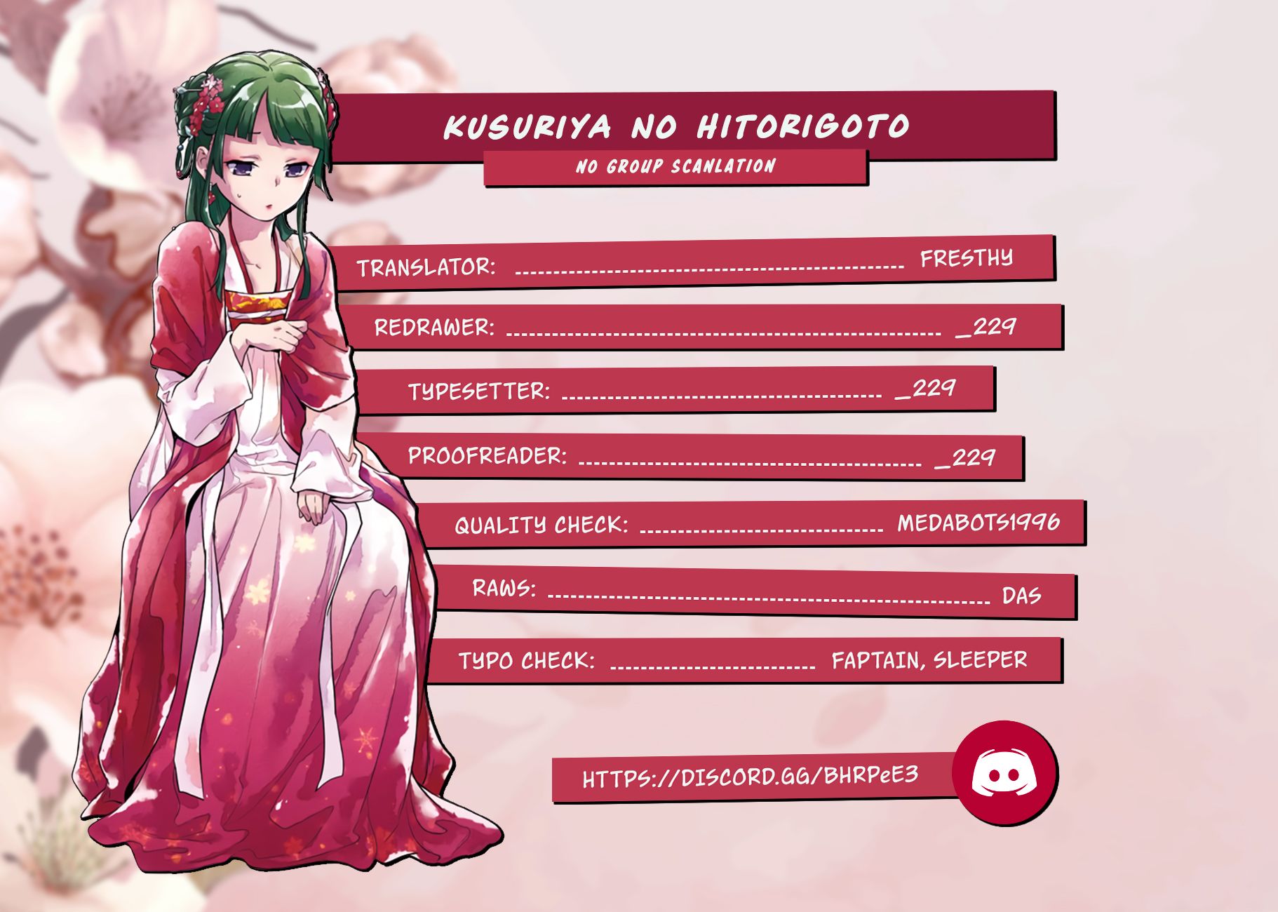 Read The Apothecary Diaries ENGLISH Manga Online