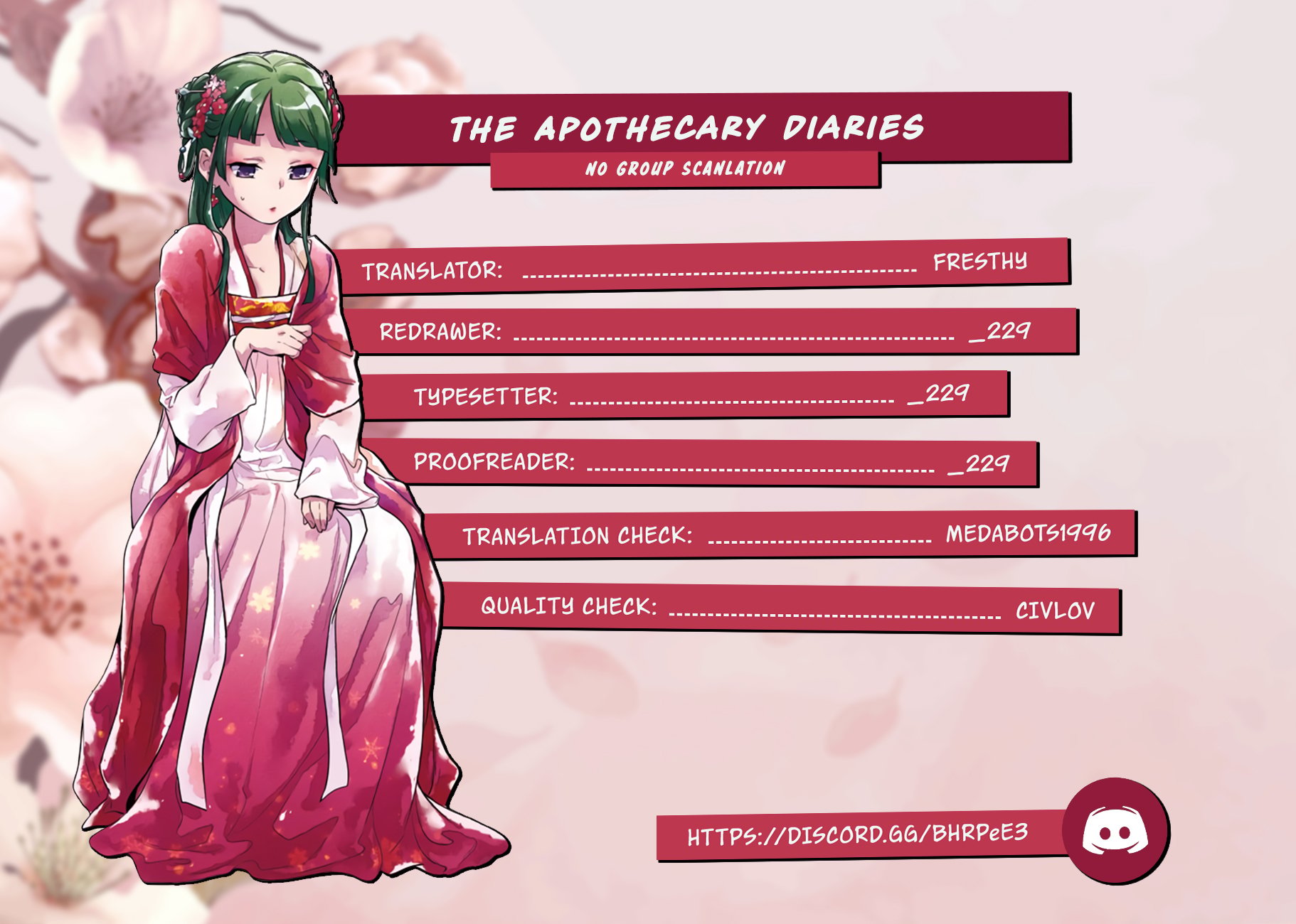 Read The Apothecary Diaries ENGLISH Manga Online