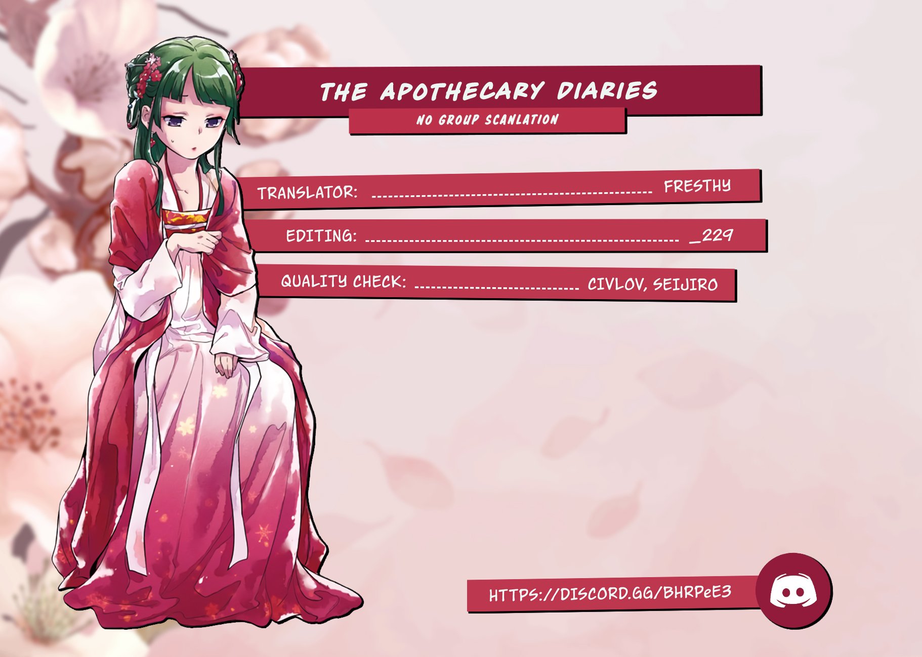 Read The Apothecary Diaries ENGLISH Manga Online