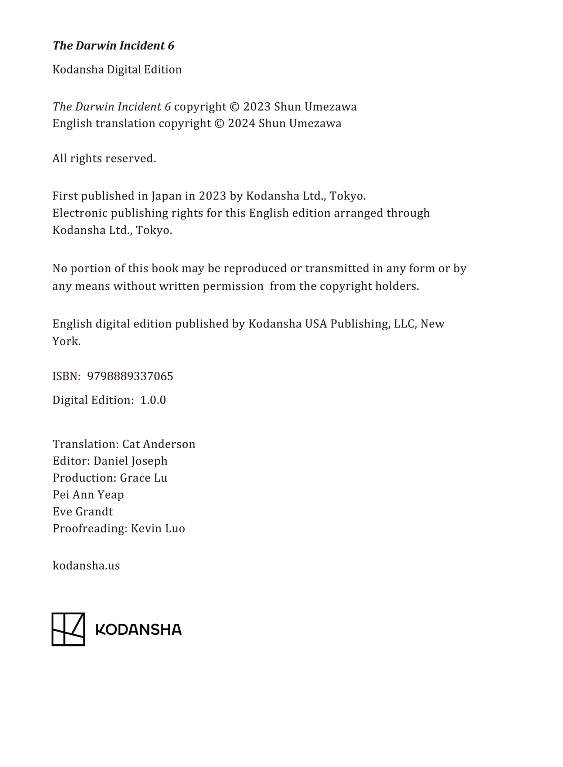 Read The Darwin Incident ENGLISH Manga Online