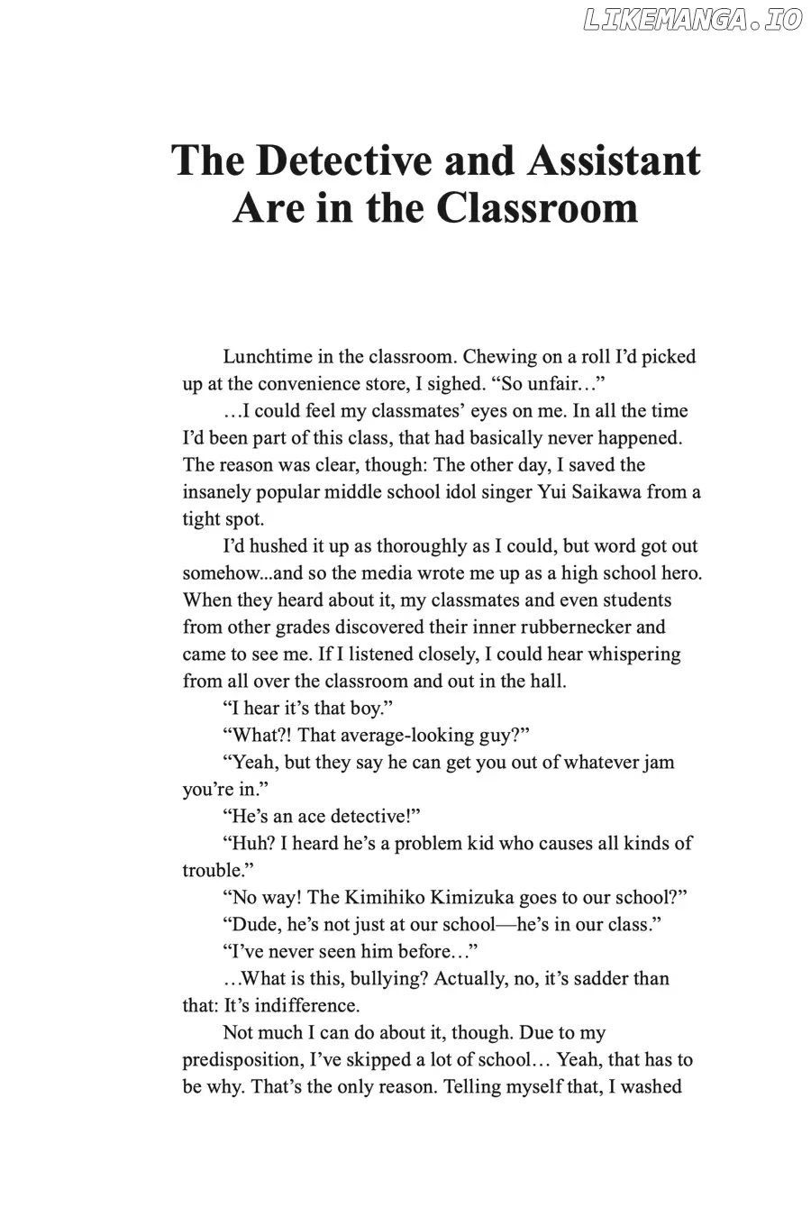 Read The Detective Is Already Dead ENGLISH Manga Online