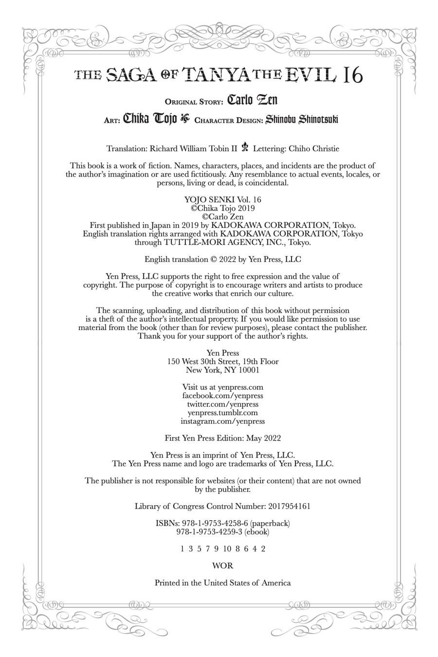 Read The Saga of Tanya the Evil ENGLISH Manga Online