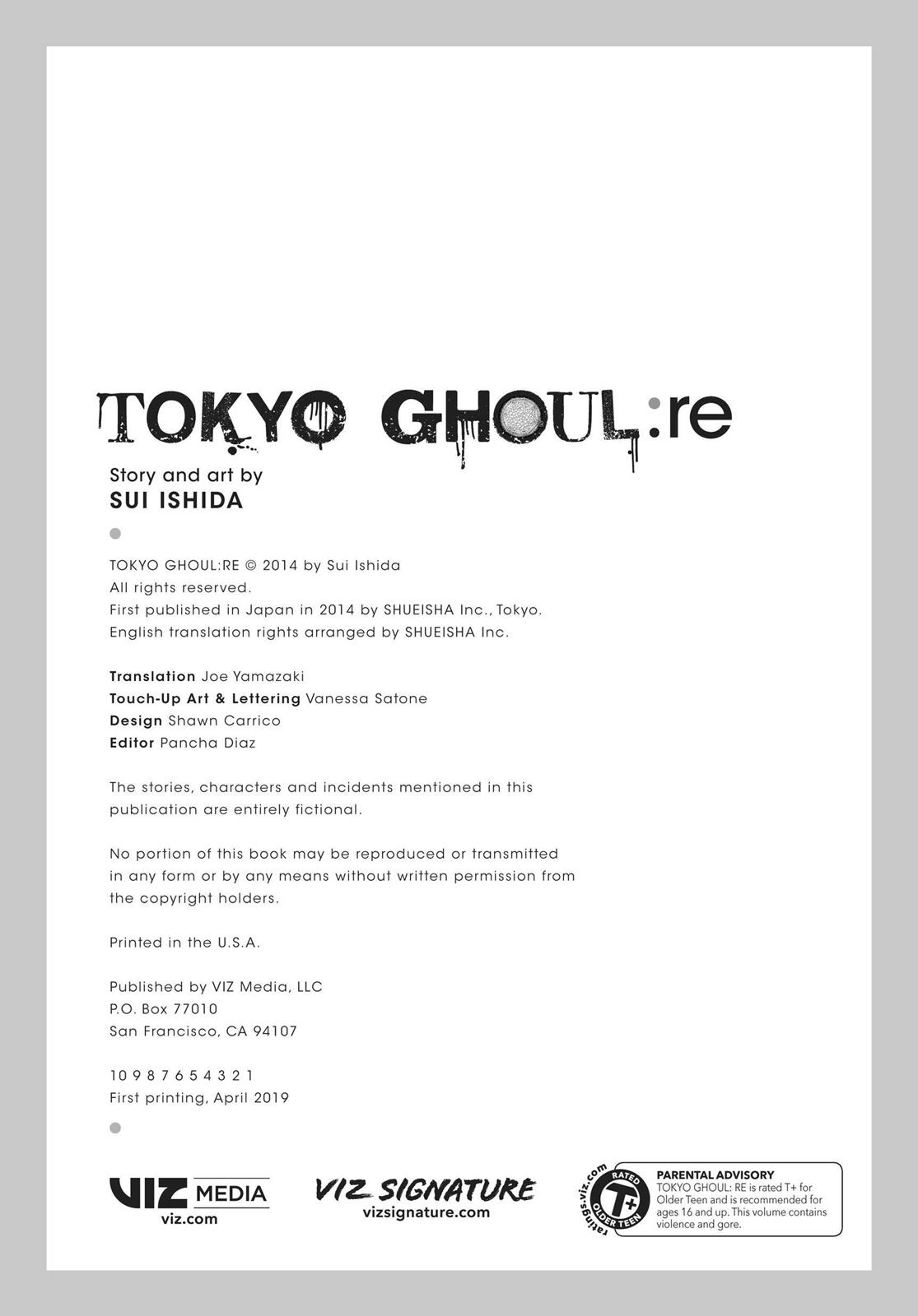 Read Tokyo Ghoul_re ENGLISH Manga Online