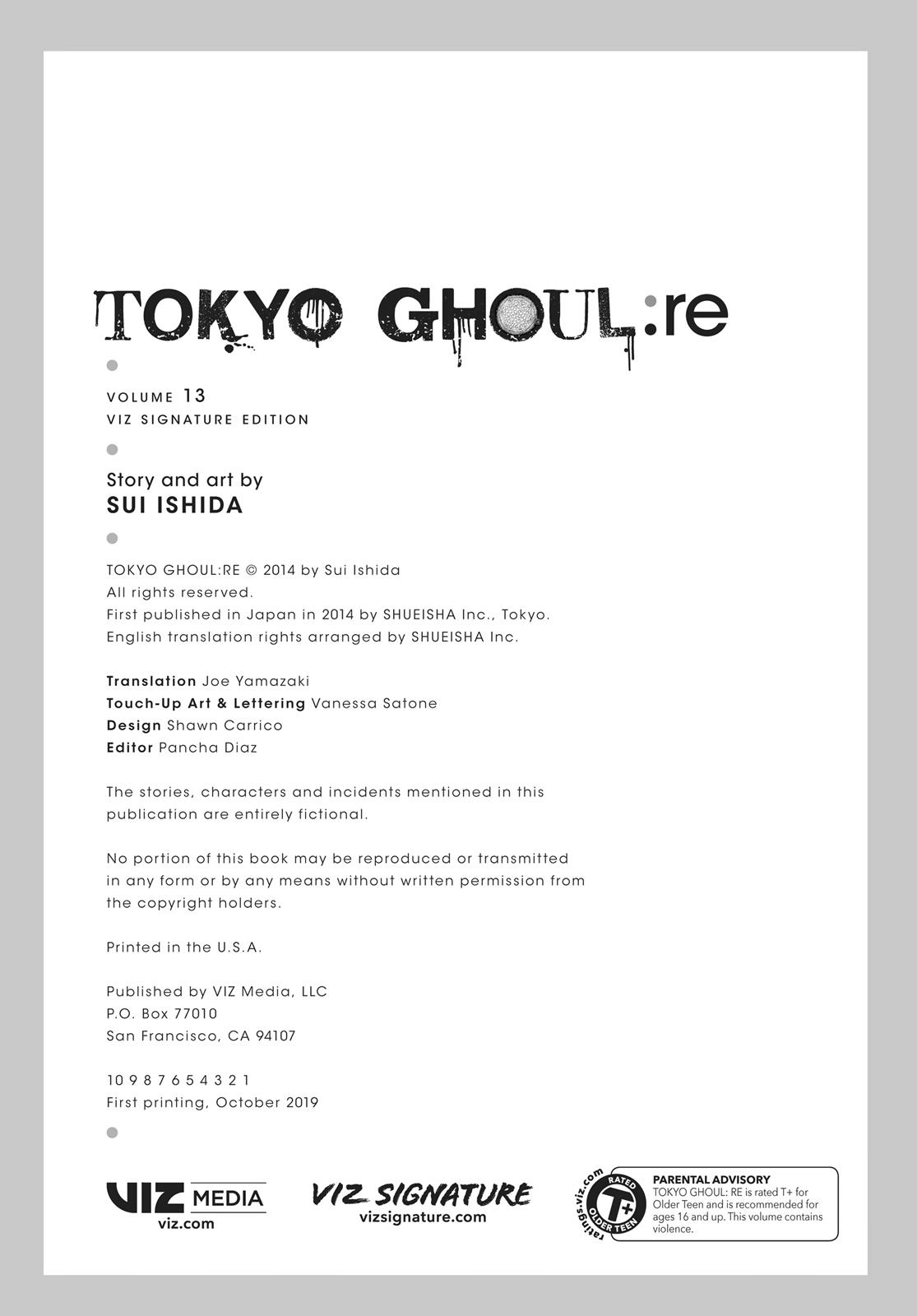 Read Tokyo Ghoul_re ENGLISH Manga Online