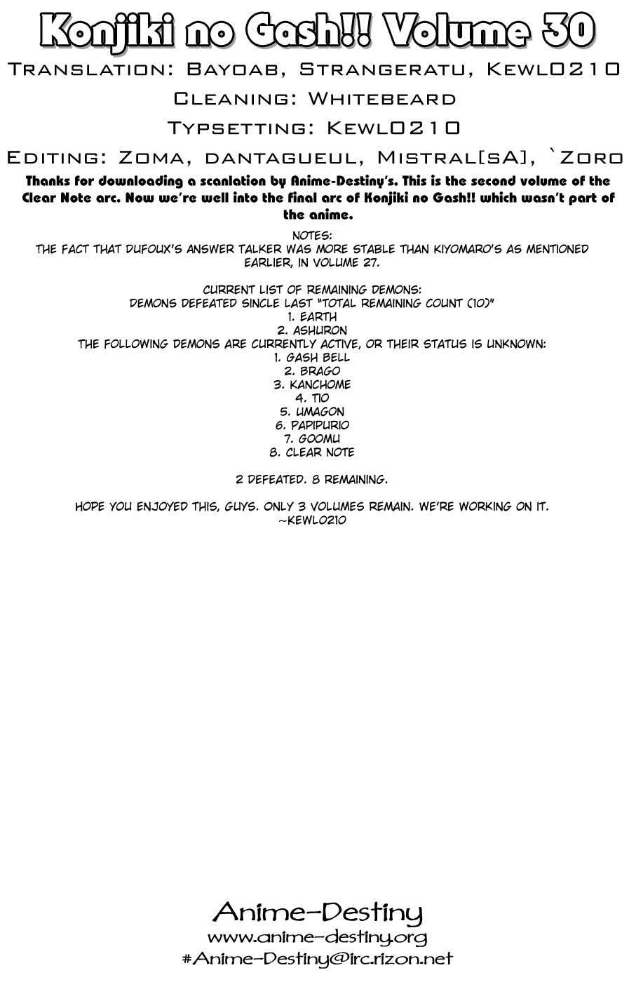 Read Zatch Bell! ENGLISH Manga Online